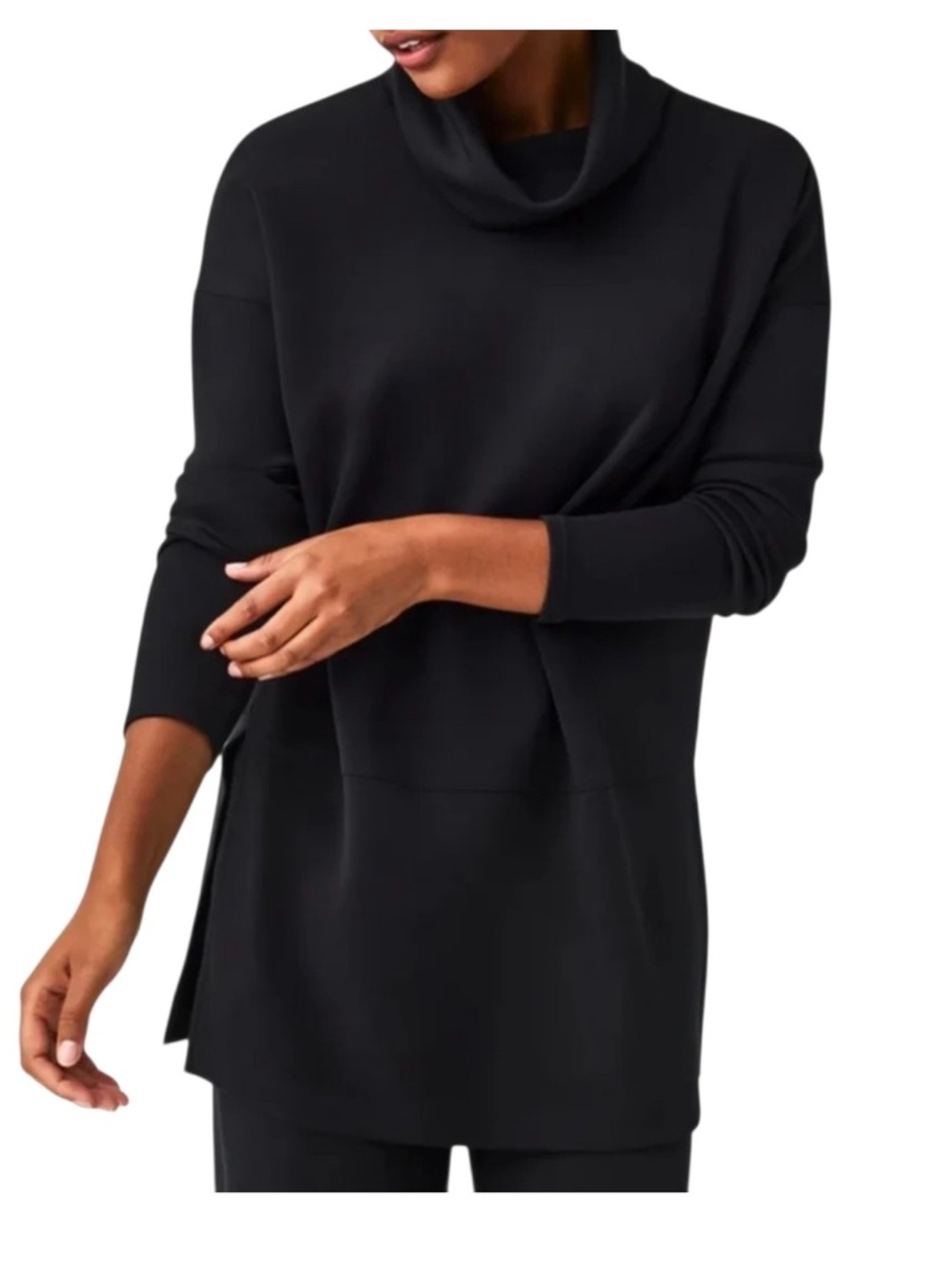 Spanx Airessencial turtleneck pullover tunic top Sz SP
